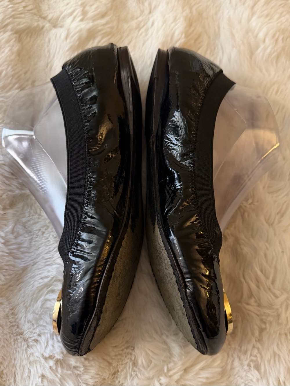 Final price unless bundled. Tory Burch size 9 Black Patent leather flat - Picture 7 of 9